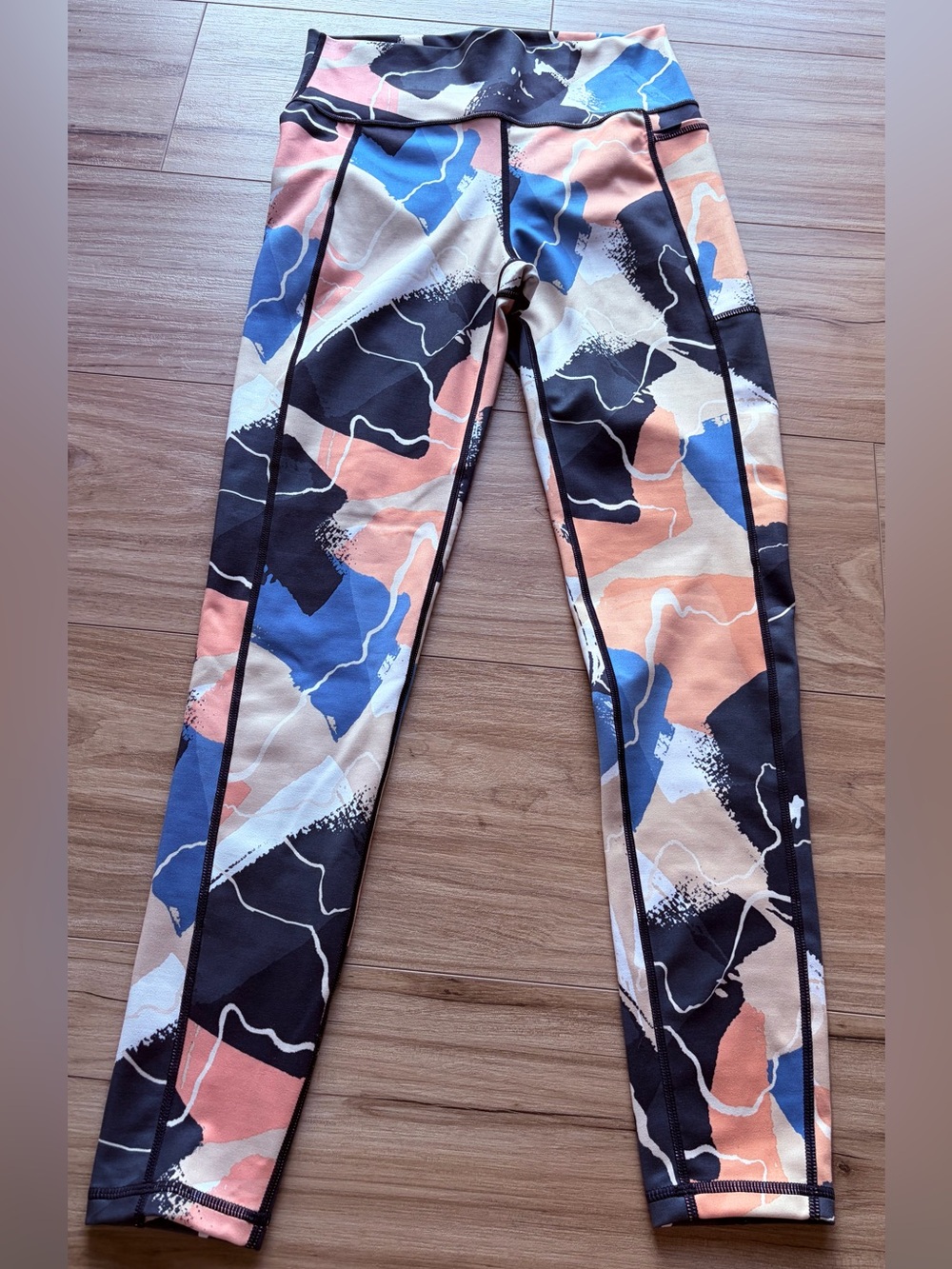 Sweaty Betty Super Sculpt Abstract Print Full Length Leggings M